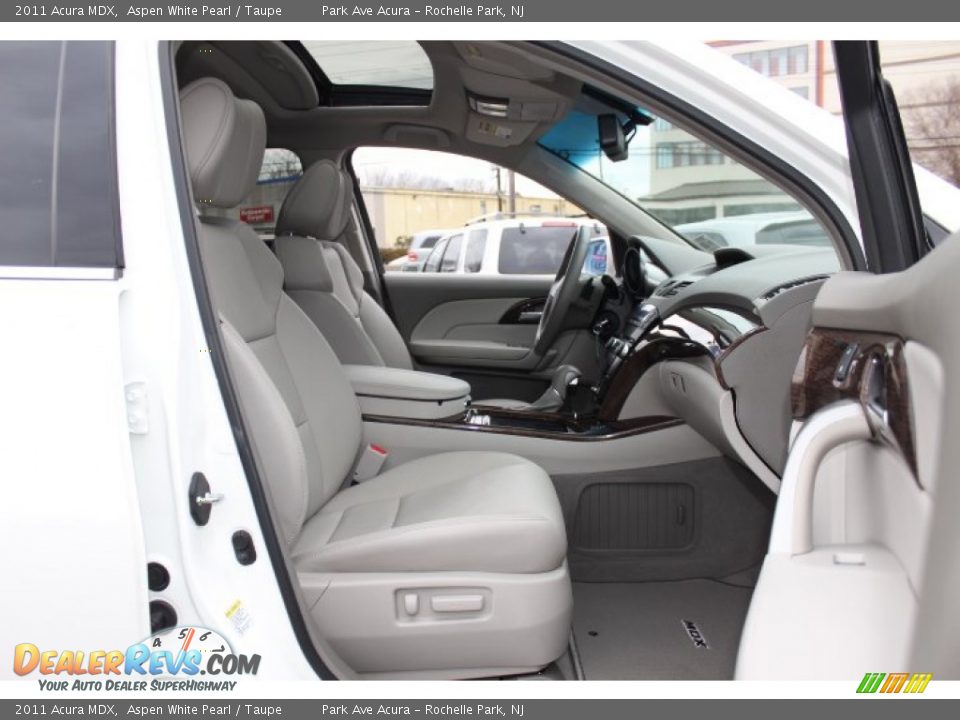 2011 Acura MDX Aspen White Pearl / Taupe Photo #27