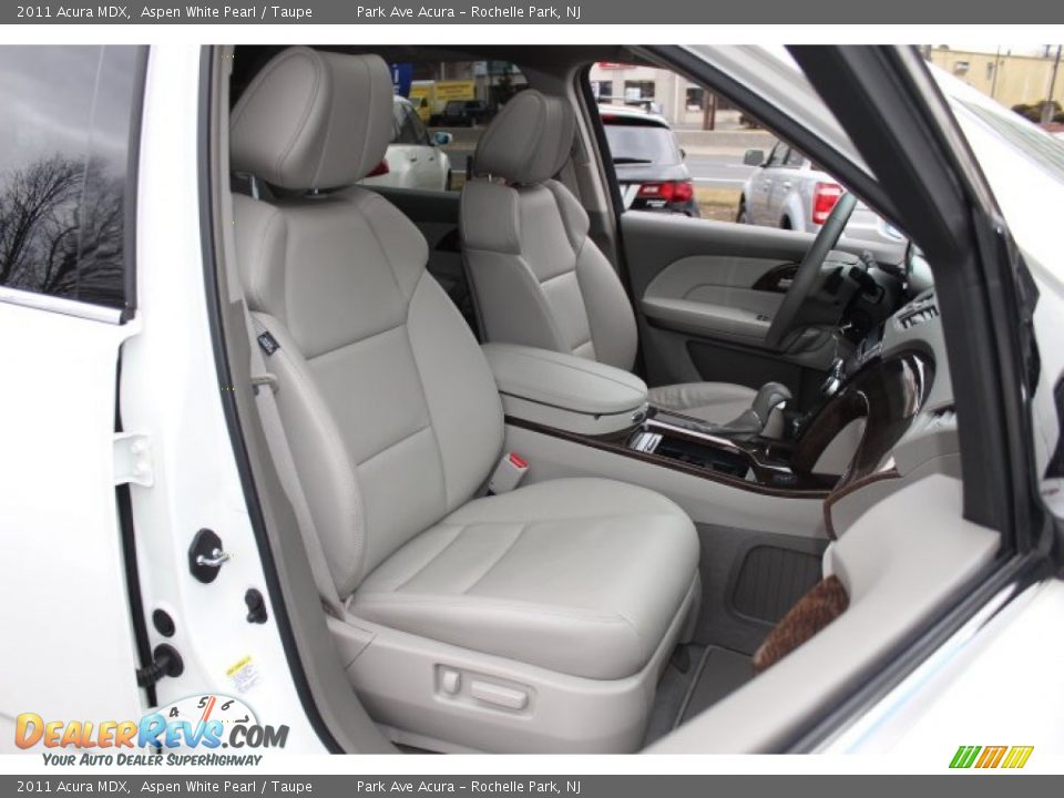 2011 Acura MDX Aspen White Pearl / Taupe Photo #28