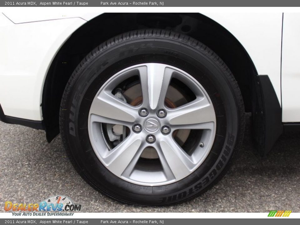 2011 Acura MDX Aspen White Pearl / Taupe Photo #31