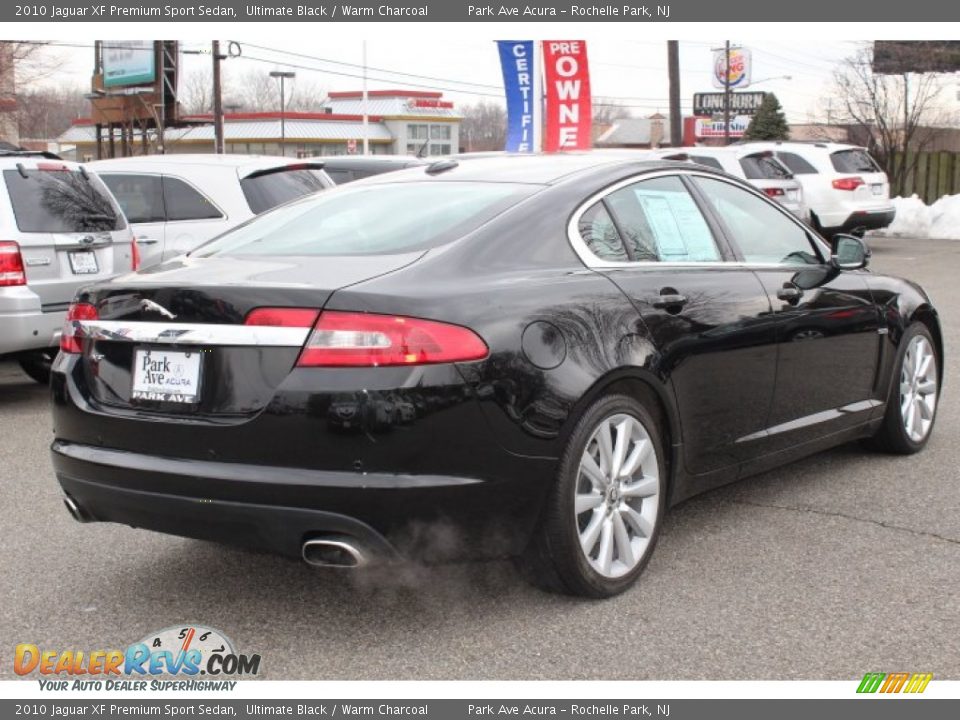 2010 Jaguar XF Premium Sport Sedan Ultimate Black / Warm Charcoal Photo #3