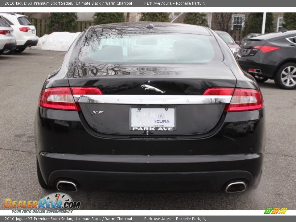 2010 Jaguar XF Premium Sport Sedan Ultimate Black / Warm Charcoal Photo #4