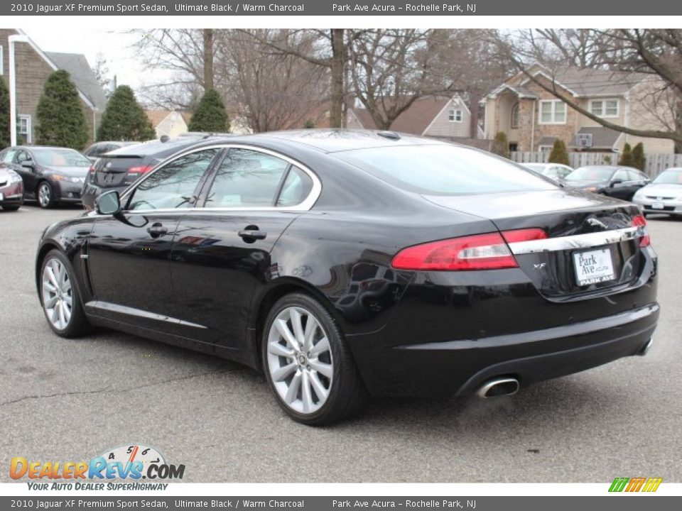 2010 Jaguar XF Premium Sport Sedan Ultimate Black / Warm Charcoal Photo #5