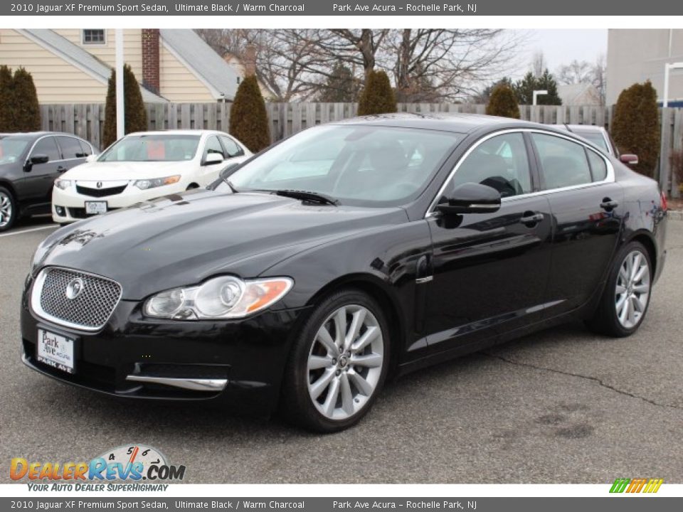 2010 Jaguar XF Premium Sport Sedan Ultimate Black / Warm Charcoal Photo #7