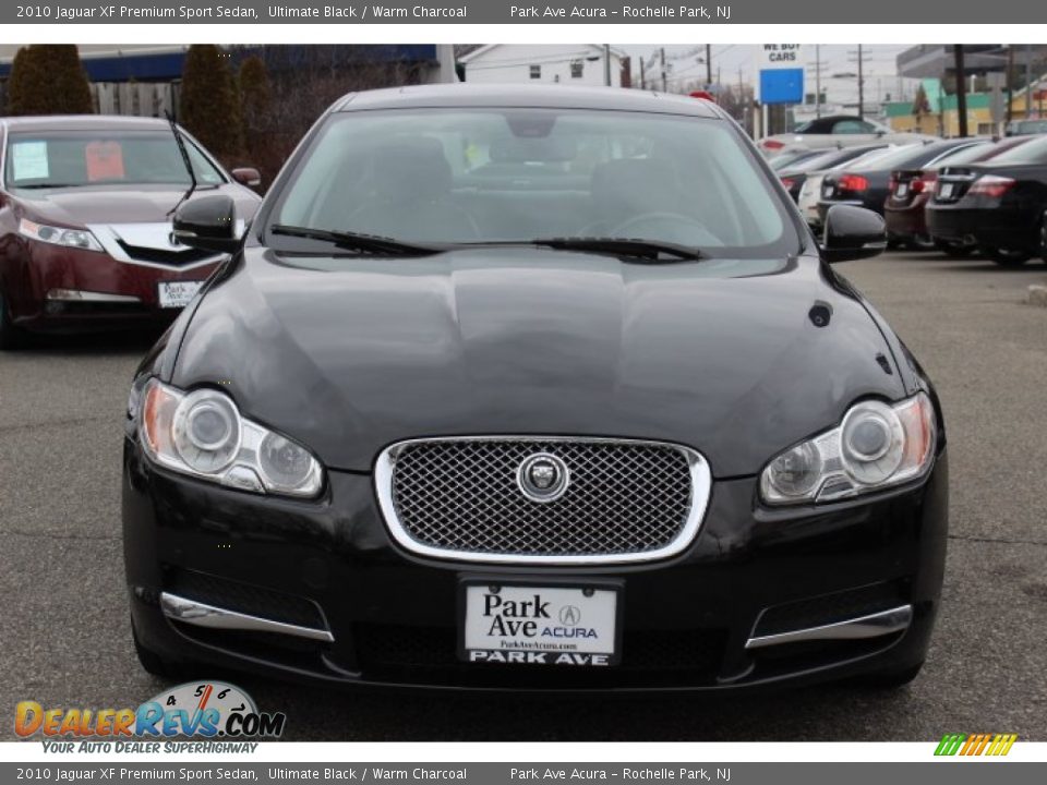2010 Jaguar XF Premium Sport Sedan Ultimate Black / Warm Charcoal Photo #8