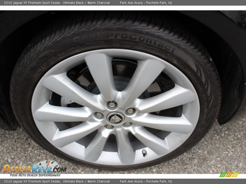 2010 Jaguar XF Premium Sport Sedan Ultimate Black / Warm Charcoal Photo #32
