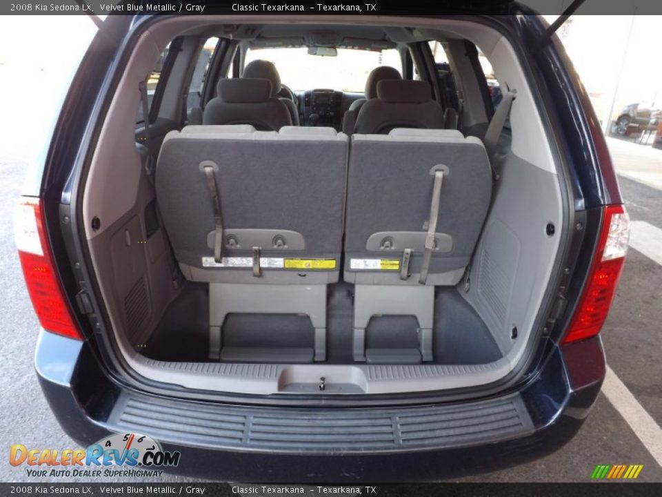 2008 Kia Sedona LX Velvet Blue Metallic / Gray Photo #11