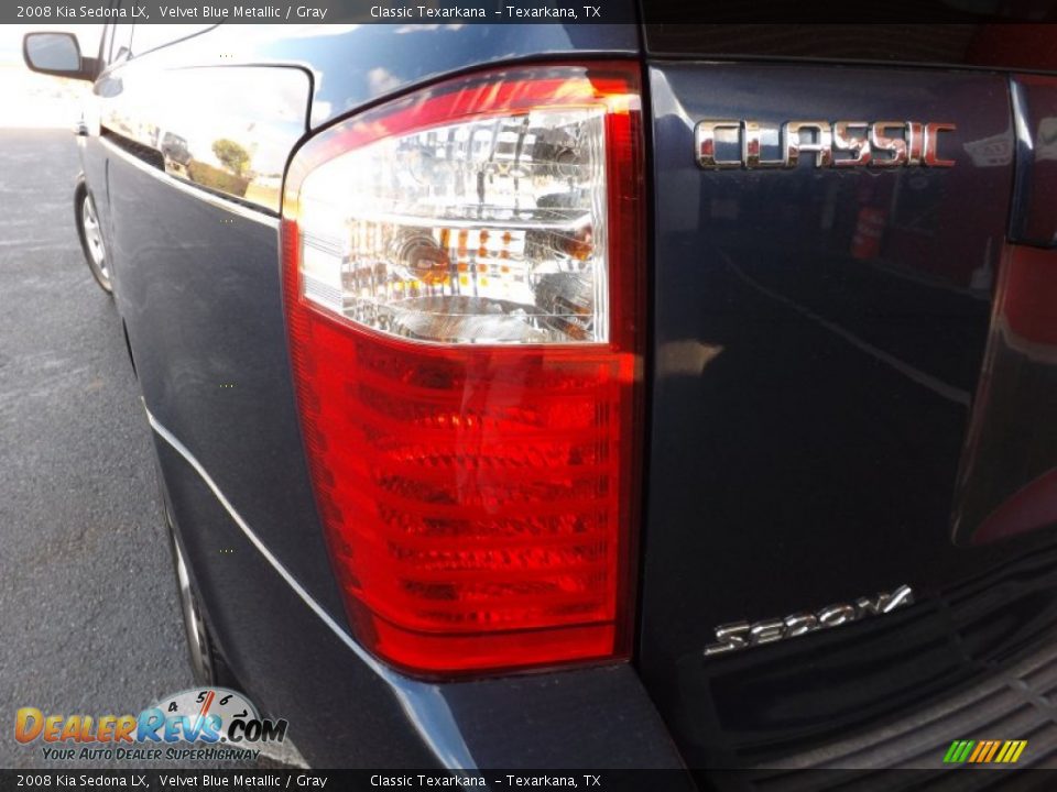 2008 Kia Sedona LX Velvet Blue Metallic / Gray Photo #16