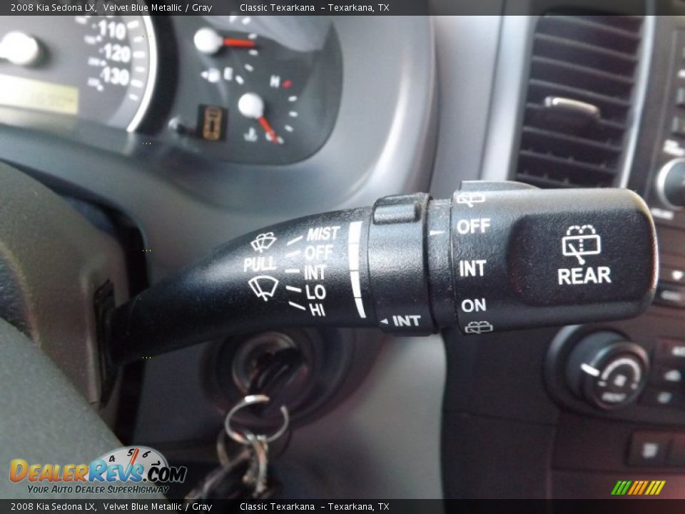 2008 Kia Sedona LX Velvet Blue Metallic / Gray Photo #21