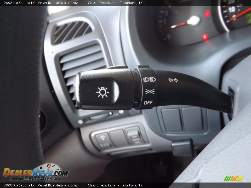 2008 Kia Sedona LX Velvet Blue Metallic / Gray Photo #22