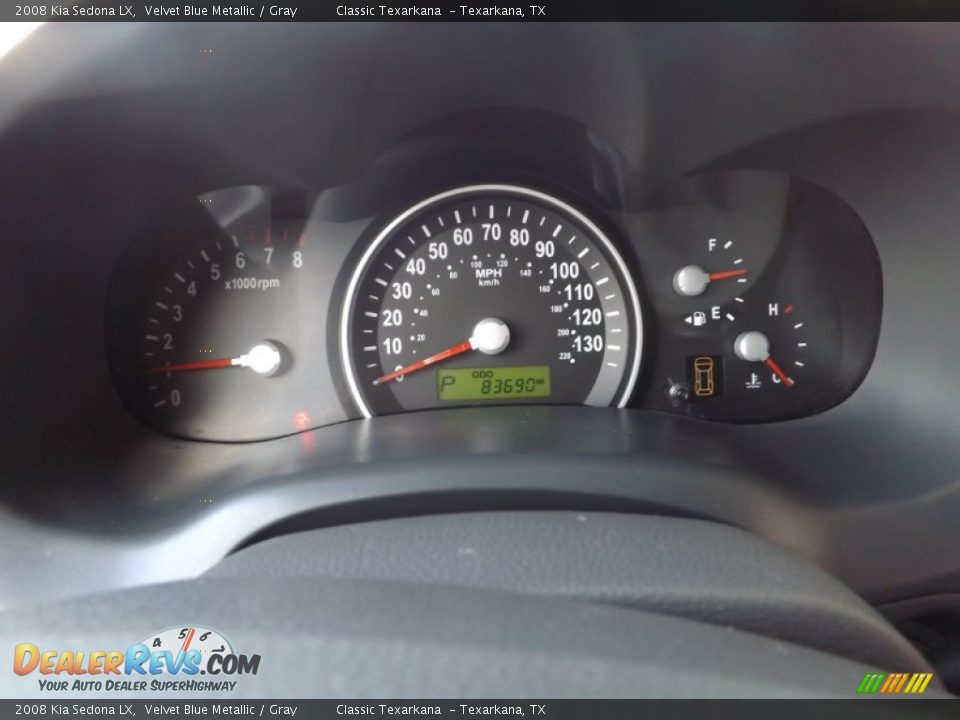 2008 Kia Sedona LX Velvet Blue Metallic / Gray Photo #23