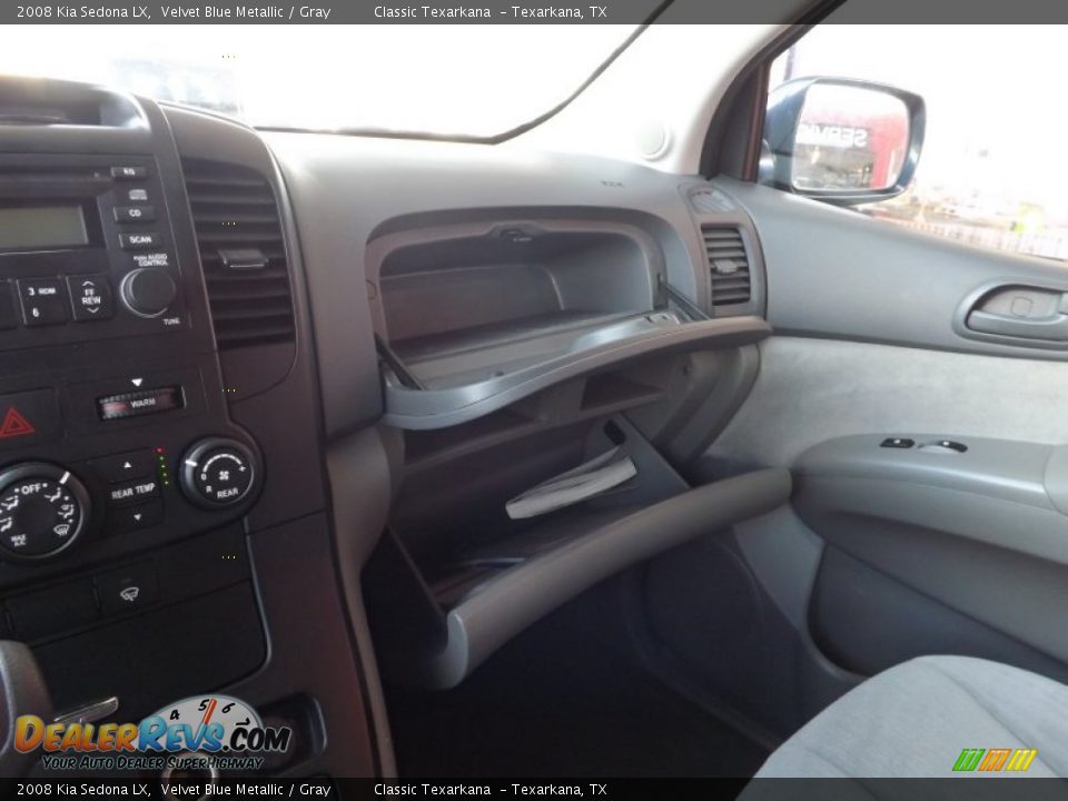 2008 Kia Sedona LX Velvet Blue Metallic / Gray Photo #25