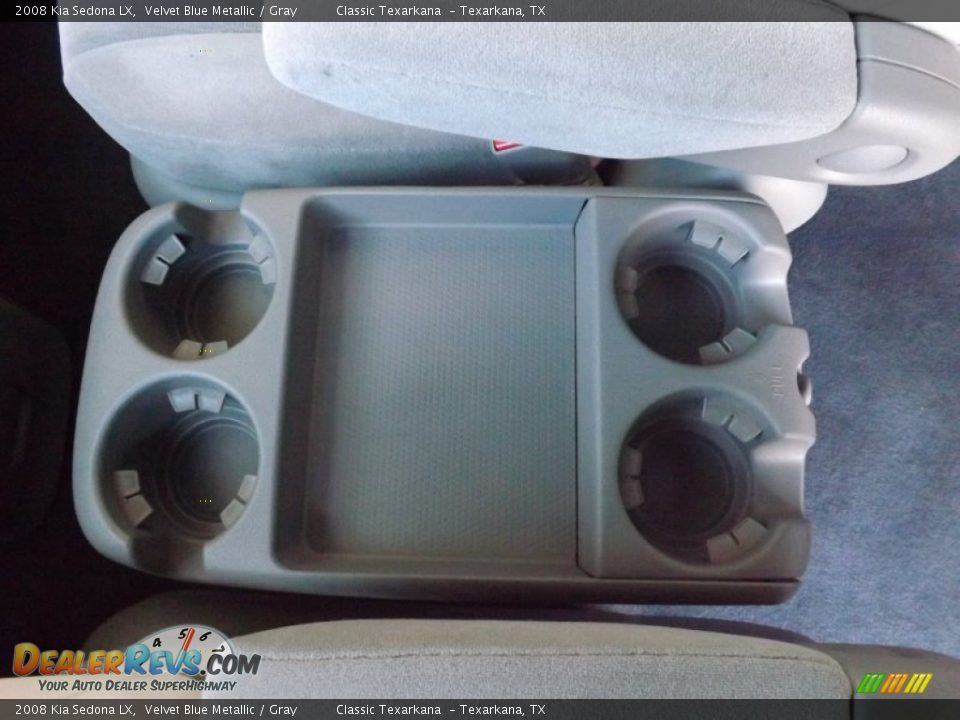 2008 Kia Sedona LX Velvet Blue Metallic / Gray Photo #26