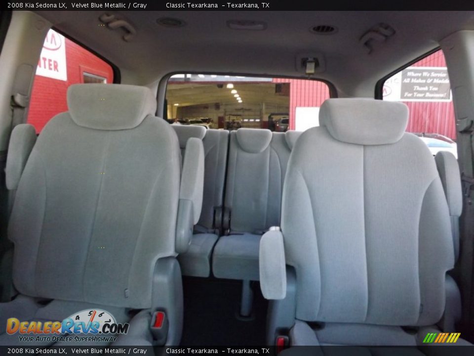 2008 Kia Sedona LX Velvet Blue Metallic / Gray Photo #29
