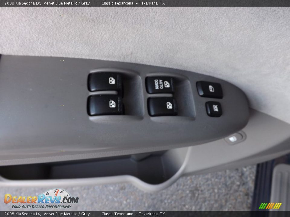 2008 Kia Sedona LX Velvet Blue Metallic / Gray Photo #31