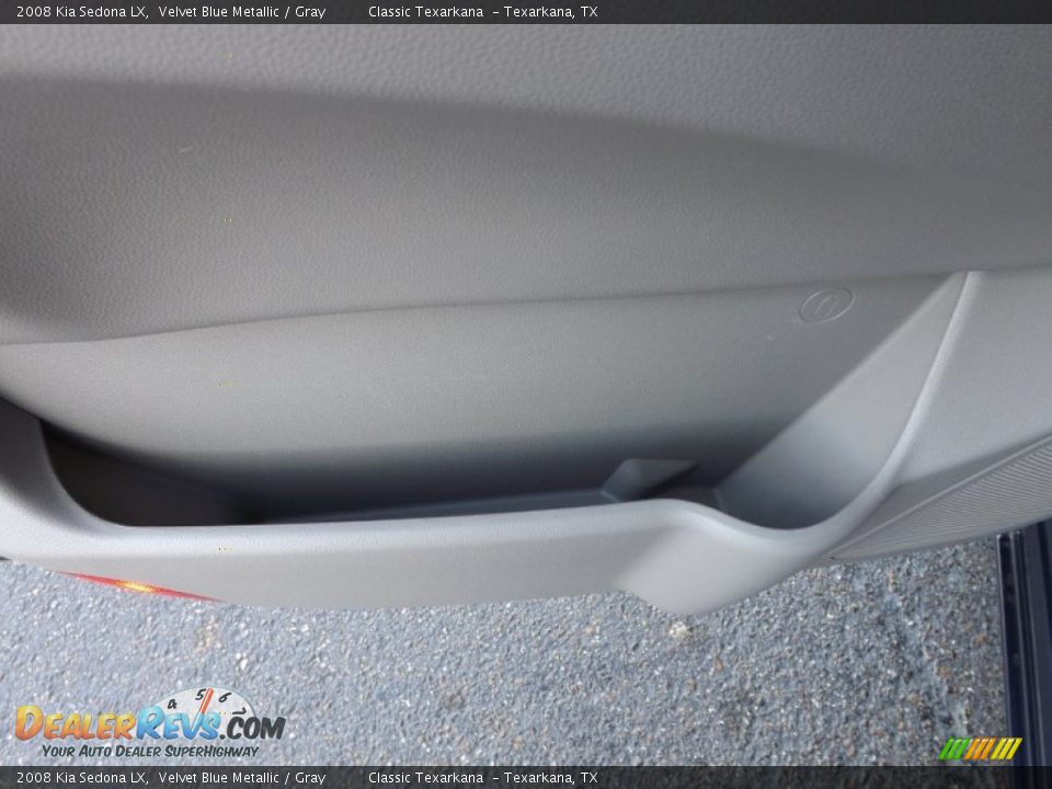 2008 Kia Sedona LX Velvet Blue Metallic / Gray Photo #32