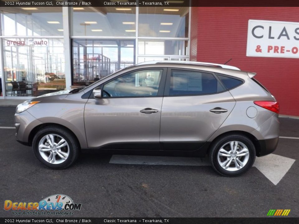 2012 Hyundai Tucson GLS Chai Bronze / Black Photo #6