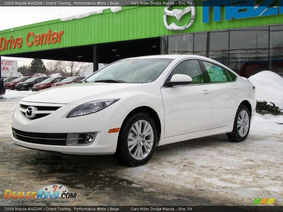 2009 Mazda MAZDA6 i Grand Touring Performance White / Beige Photo #1