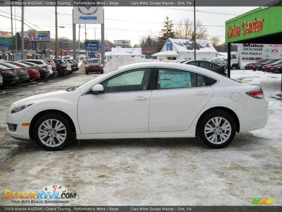 2009 Mazda MAZDA6 i Grand Touring Performance White / Beige Photo #2