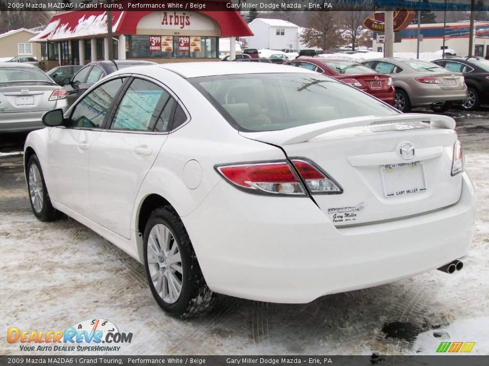 2009 Mazda MAZDA6 i Grand Touring Performance White / Beige Photo #3