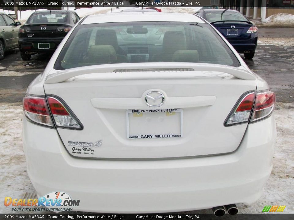 2009 Mazda MAZDA6 i Grand Touring Performance White / Beige Photo #4
