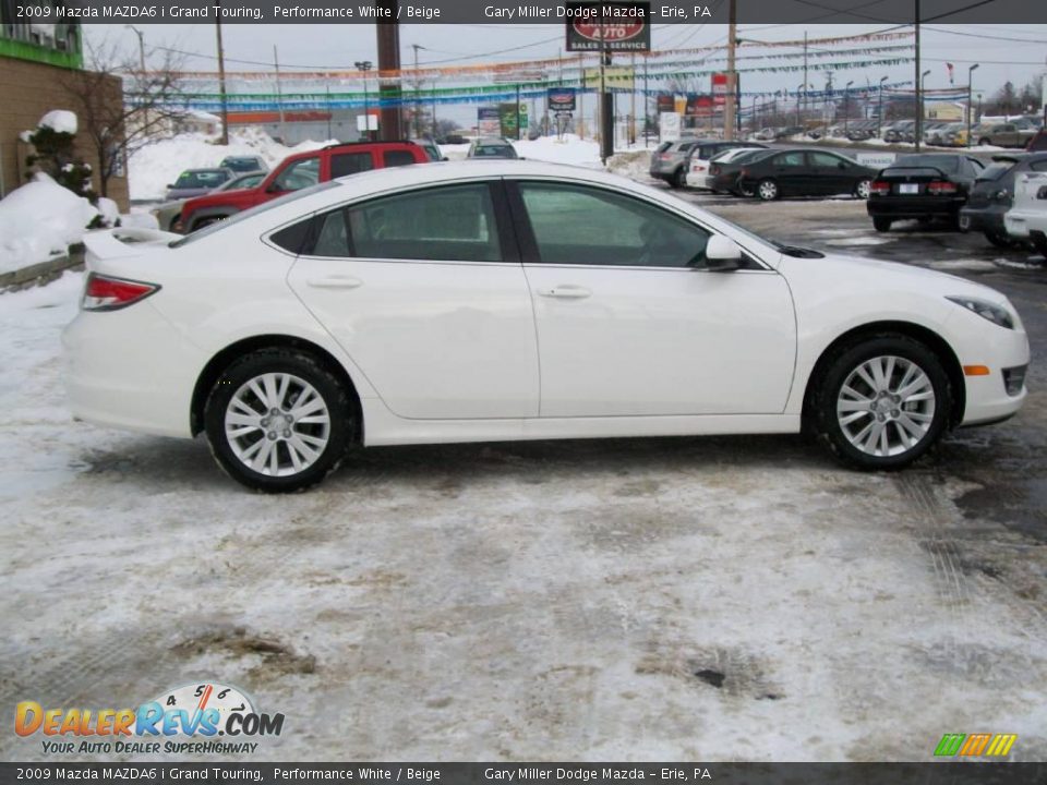 2009 Mazda MAZDA6 i Grand Touring Performance White / Beige Photo #7