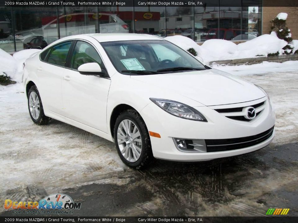 2009 Mazda MAZDA6 i Grand Touring Performance White / Beige Photo #8