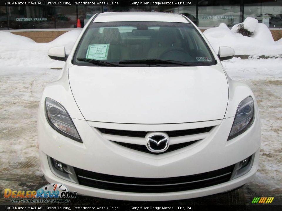 2009 Mazda MAZDA6 i Grand Touring Performance White / Beige Photo #9