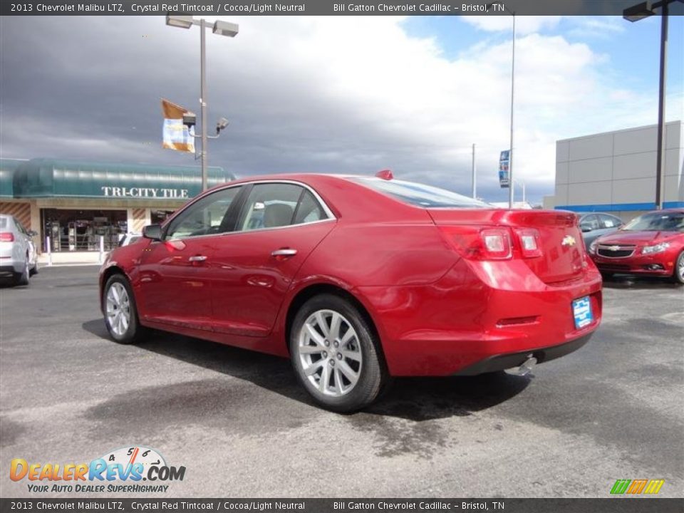 2013 Chevrolet Malibu LTZ Crystal Red Tintcoat / Cocoa/Light Neutral Photo #5