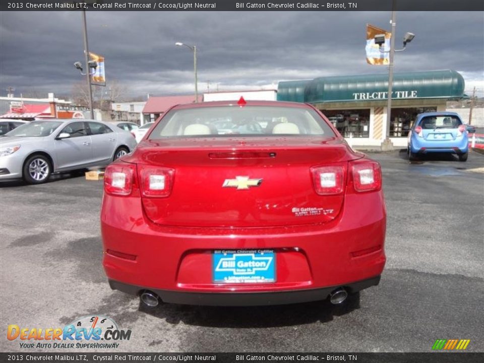 2013 Chevrolet Malibu LTZ Crystal Red Tintcoat / Cocoa/Light Neutral Photo #6