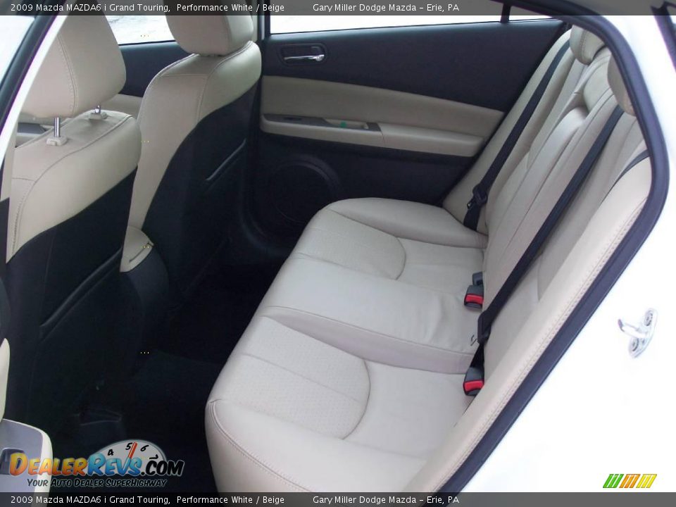 2009 Mazda MAZDA6 i Grand Touring Performance White / Beige Photo #13