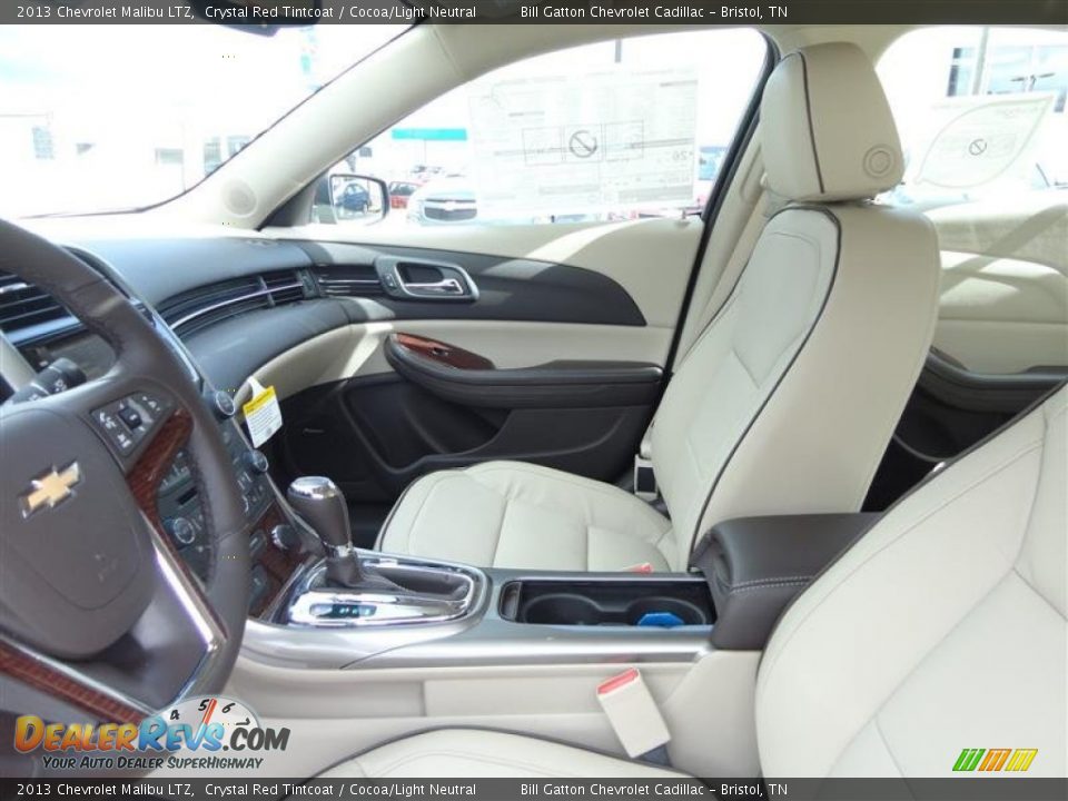 2013 Chevrolet Malibu LTZ Crystal Red Tintcoat / Cocoa/Light Neutral Photo #10