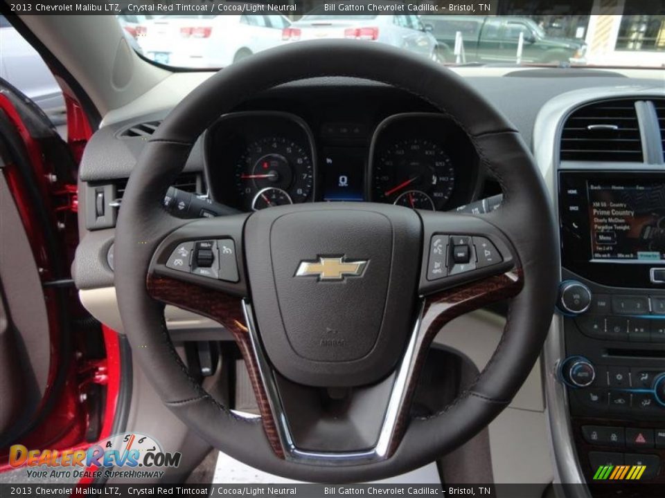 2013 Chevrolet Malibu LTZ Crystal Red Tintcoat / Cocoa/Light Neutral Photo #11