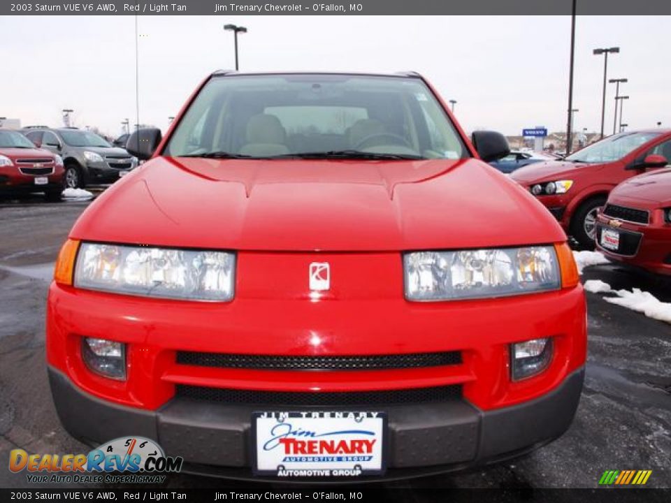 2003 Saturn VUE V6 AWD Red / Light Tan Photo #8