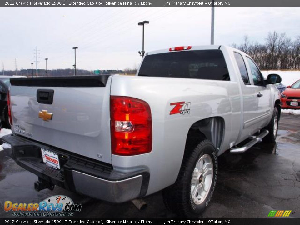 2012 Chevrolet Silverado 1500 LT Extended Cab 4x4 Silver Ice Metallic / Ebony Photo #3