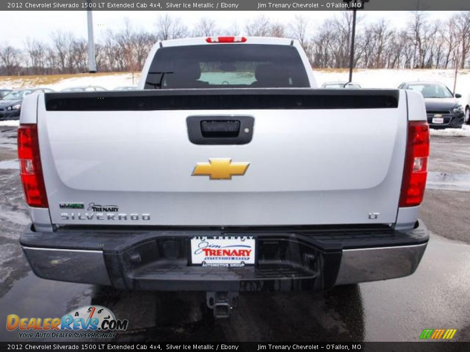 2012 Chevrolet Silverado 1500 LT Extended Cab 4x4 Silver Ice Metallic / Ebony Photo #5