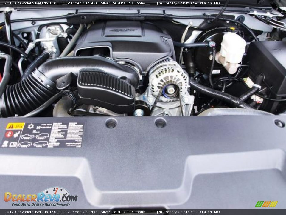 2012 Chevrolet Silverado 1500 LT Extended Cab 4x4 Silver Ice Metallic / Ebony Photo #6