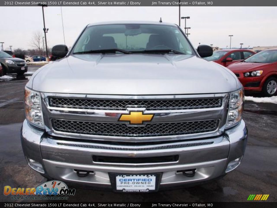 2012 Chevrolet Silverado 1500 LT Extended Cab 4x4 Silver Ice Metallic / Ebony Photo #7