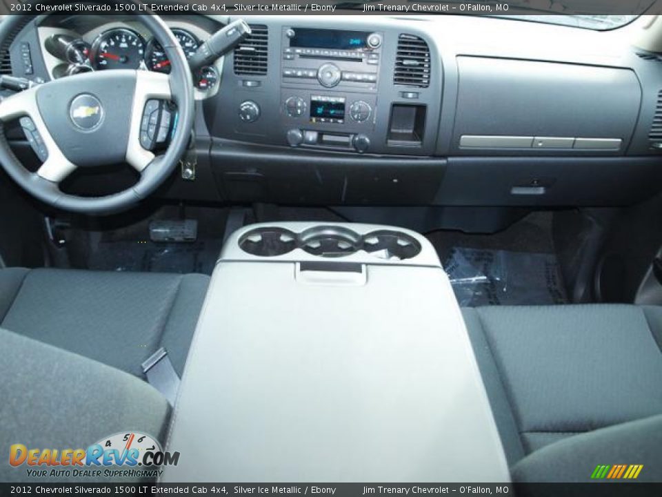 2012 Chevrolet Silverado 1500 LT Extended Cab 4x4 Silver Ice Metallic / Ebony Photo #9