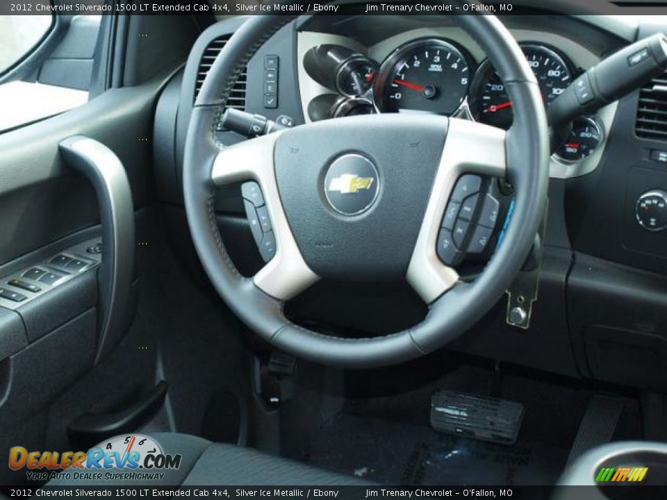 2012 Chevrolet Silverado 1500 LT Extended Cab 4x4 Silver Ice Metallic / Ebony Photo #10