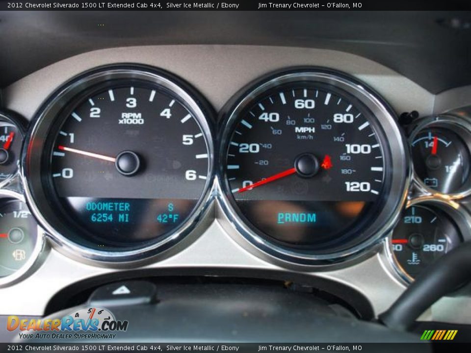 2012 Chevrolet Silverado 1500 LT Extended Cab 4x4 Silver Ice Metallic / Ebony Photo #13