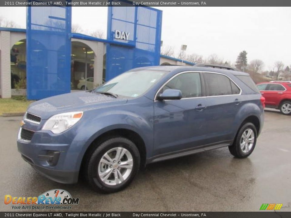 2011 Chevrolet Equinox LT AWD Twilight Blue Metallic / Jet Black Photo #1