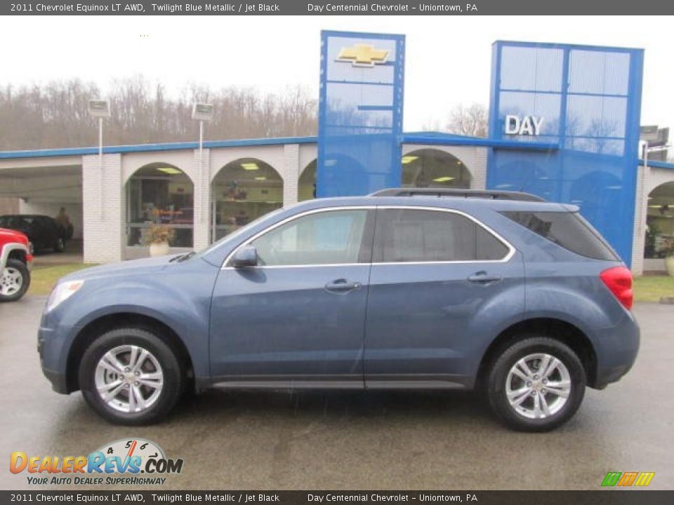 2011 Chevrolet Equinox LT AWD Twilight Blue Metallic / Jet Black Photo #2