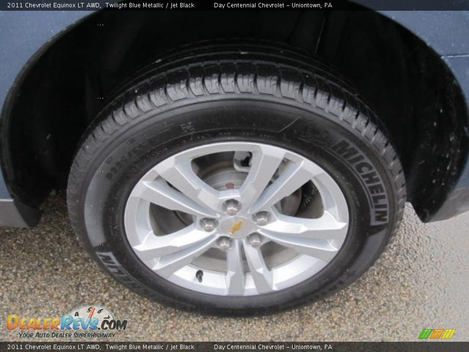 2011 Chevrolet Equinox LT AWD Twilight Blue Metallic / Jet Black Photo #3