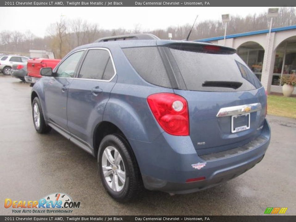 2011 Chevrolet Equinox LT AWD Twilight Blue Metallic / Jet Black Photo #4