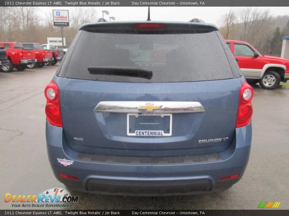 2011 Chevrolet Equinox LT AWD Twilight Blue Metallic / Jet Black Photo #5