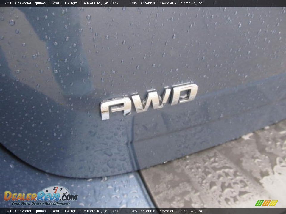 2011 Chevrolet Equinox LT AWD Twilight Blue Metallic / Jet Black Photo #6