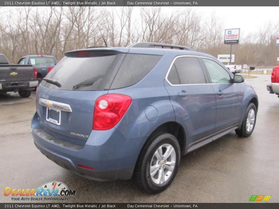 2011 Chevrolet Equinox LT AWD Twilight Blue Metallic / Jet Black Photo #7
