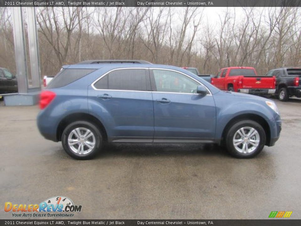 2011 Chevrolet Equinox LT AWD Twilight Blue Metallic / Jet Black Photo #8