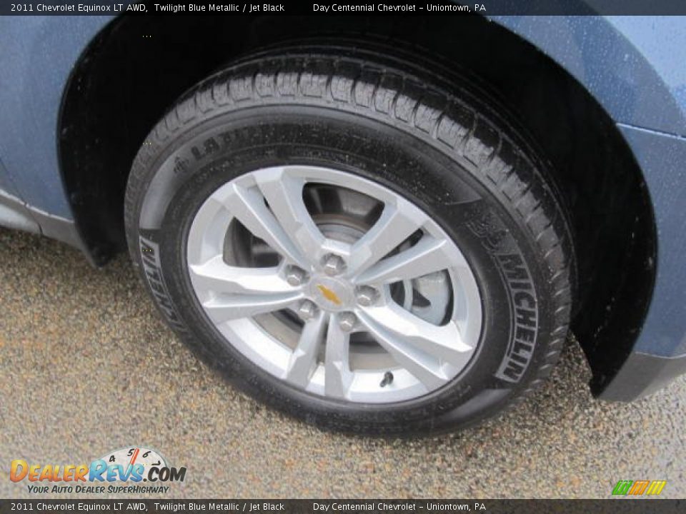 2011 Chevrolet Equinox LT AWD Twilight Blue Metallic / Jet Black Photo #9