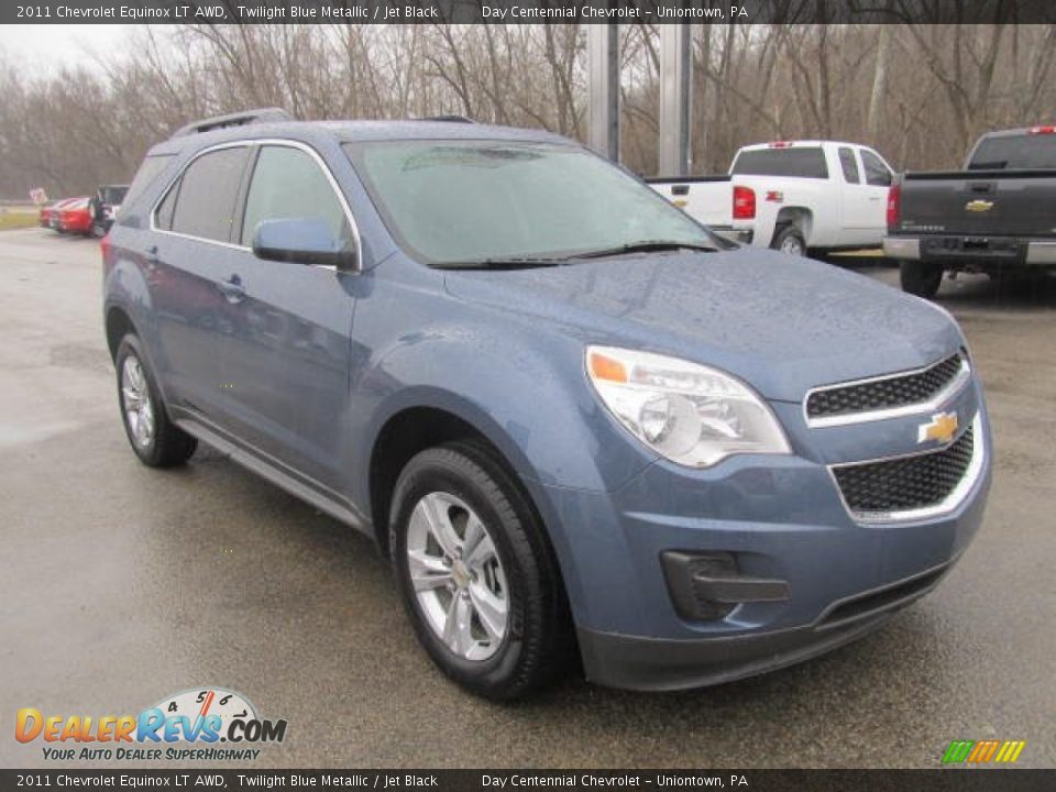 2011 Chevrolet Equinox LT AWD Twilight Blue Metallic / Jet Black Photo #10